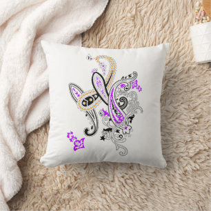 Luxus-Kissen mit botanischem Paisleymuster Kissen