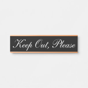 Luxus & Klasse "Behalt Out, Bitte unterzeichnen Türschild