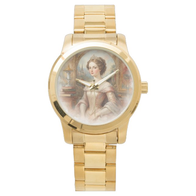 Luxus, Klassik, schöne Prinzessin, europäischer St Armbanduhr (Vorderseite)