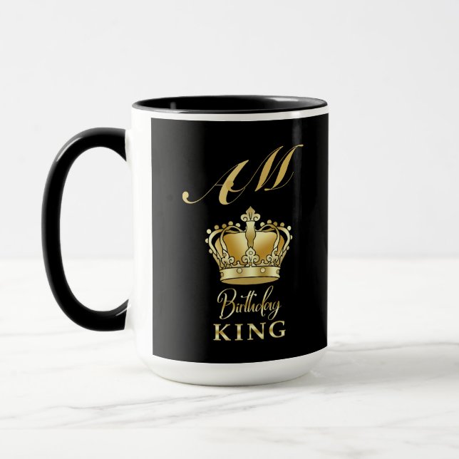 Luxus-Königsgoldkrone Royal Monogram Tasse (Links)