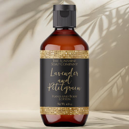 Luxus-Kosmetikmarke - Black & Gold Glitzer