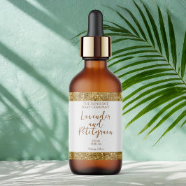 Luxus-Kosmetikmarke - White & Gold Glitzer