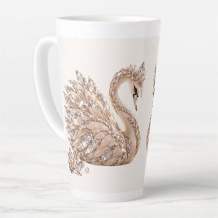 Luxus Kristallschwan Milchtasse