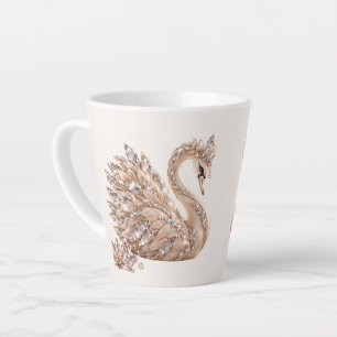 Luxus Kristallschwan Milchtasse