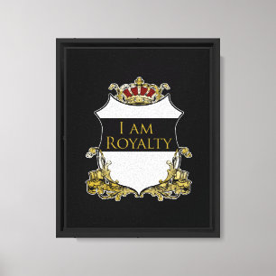Luxus Krone Royal Crest Gold Schild Königlich