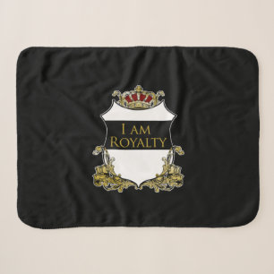 Luxus-Kronenkranz-Wappenschild Gold Sherpadecke