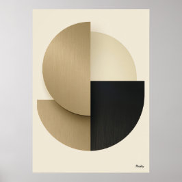 Luxus-Kunst im Art Deco-Stil, geometrische Wandkun Poster