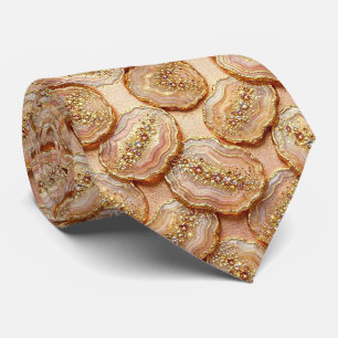 Luxus-Kunstseide Rosen-Gold-Geoden-Schlips Krawatte