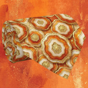 Luxus-Kunstseide Rost + Gold-Geoden-Krawatte Krawatte