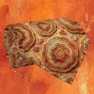 Luxus-Kunstseide Rost + Gold-Geoden-Krawatte Krawatte