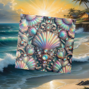 Luxus-Küsten-Dekor   Diamanten und Muscheln Fliese