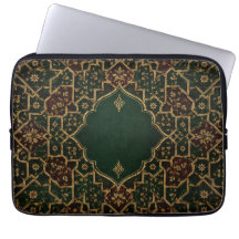 Luxus-Laptop-Hülle im islamischen Arabesken-Stil |