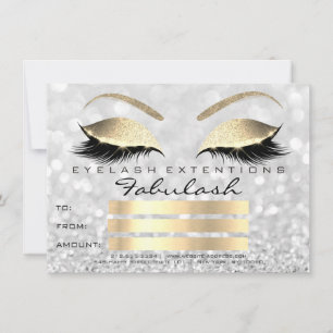 Luxus Lashes Silver Gold Makeup Zertifikat Geschen