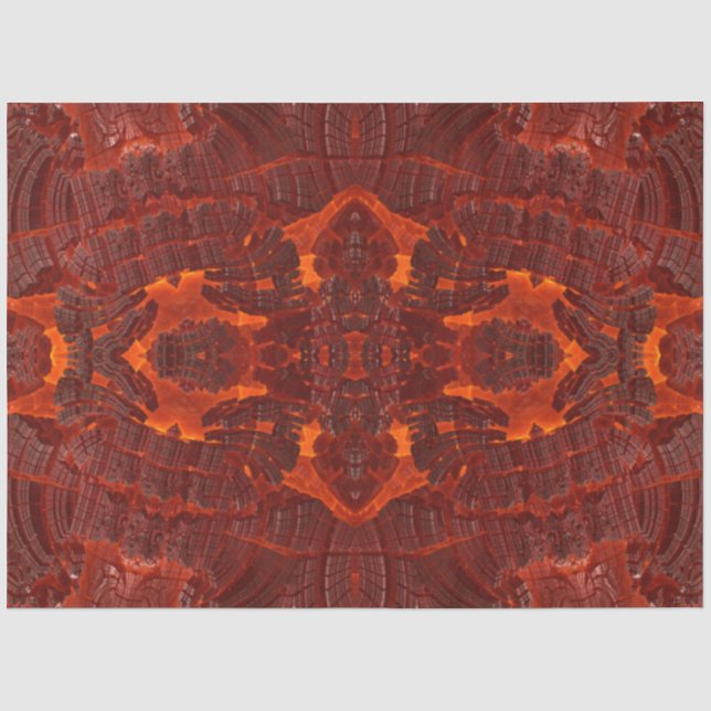 Luxus Leder Golden Brown Textured Pattern Seidenpapier (Vorderseite)