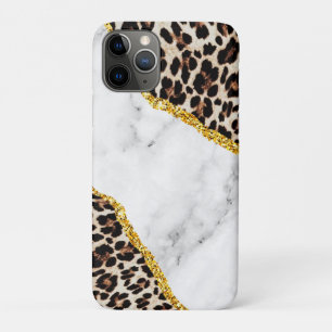 Luxus Leopard Interieur Marmor Stone Glitzer Beach Case-Mate iPhone Hülle