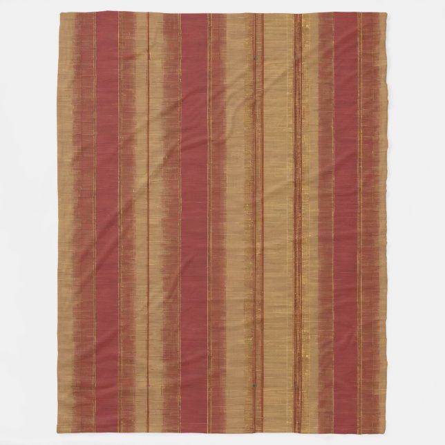 Luxus Linen Popular Burgundy Gold Collection Fleecedecke (Vorderseite)