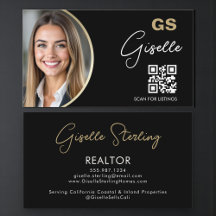 Luxus-Makler-QR-Code Schwarz Gold Foto