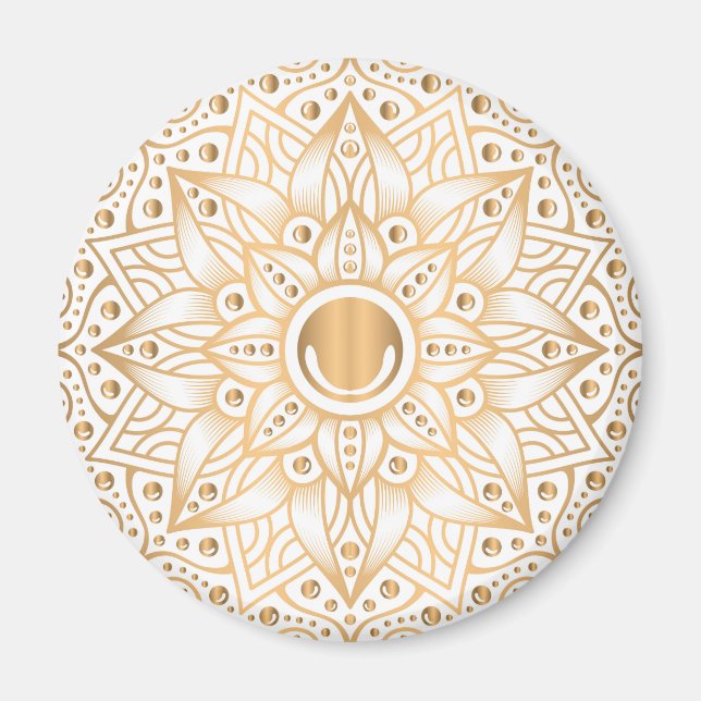 Luxus Mandala 11 Magnet (Vorne)