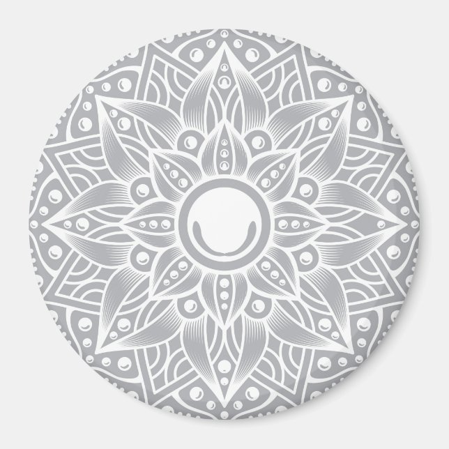 Luxus Mandala 14 Magnet (Vorne)