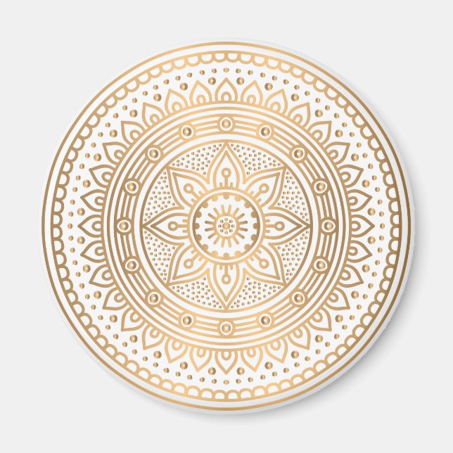 Luxus-Mandala 1 Magnet (Vorne)