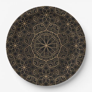 Luxus Mandala 3 Pappteller