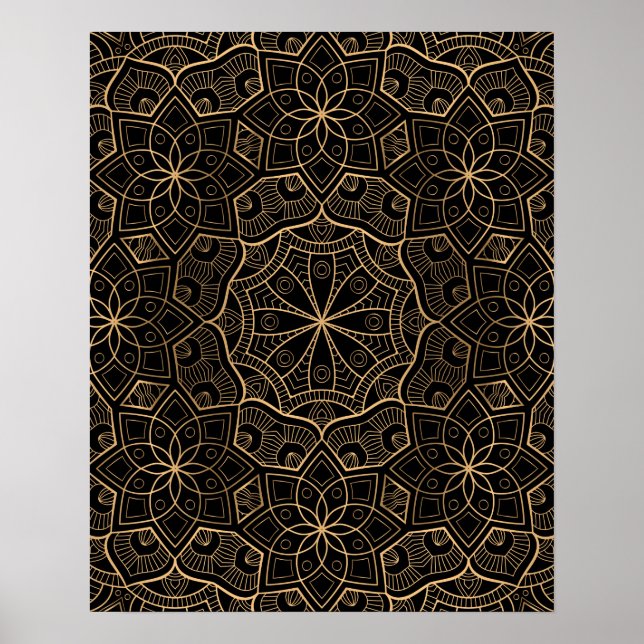 Luxus-Mandala 3 Poster (Vorne)