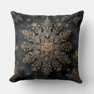 Luxus-Mandala-Wurfkissen aus Gold Kissen