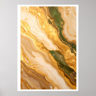 Luxus-Marmor-Abstrakte Wanddekoration Poster