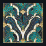 Luxus Marmor Mosaik Art Deco Blaues Gold und Aquam Quadratische Wanduhr<br><div class="desc">Mit dieser atemberaubenden Wanduhr fügen Sie Ihrem Raum eine Touch moderner Eleganz und Art-Déco-Luxus hinzu. Mit einer Mosaikstruktur aus Marmor in Blau, Gold und aquamarinen Farbtönen verbindet dieses Uhrwerk Vintagen Charme mit zeitgenössischer Eleganz. Intrikierte Damast-Vintage Blume, griechische Mandala-Hauptmuster und Wandrahmen schaffen ein stilvolles, zeitloses Aussehen, während Malachitstein-Details und abstrakte Aquarellästhetik...</div>