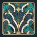 Luxus Marmor Mosaik Art Deco Blaues Gold und Aquam Quadratische Wanduhr<br><div class="desc">Mit dieser atemberaubenden Wanduhr fügen Sie Ihrem Raum eine Touch moderner Eleganz und Art-Déco-Luxus hinzu. Mit einer Mosaikstruktur aus Marmor in Blau, Gold und aquamarinen Farbtönen verbindet dieses Uhrwerk Vintagen Charme mit zeitgenössischer Eleganz. Intrikierte Damast-Vintage Blume, griechische Mandala-Hauptmuster und Wandrahmen schaffen ein stilvolles, zeitloses Aussehen, während Malachitstein-Details und abstrakte Aquarellästhetik...</div>