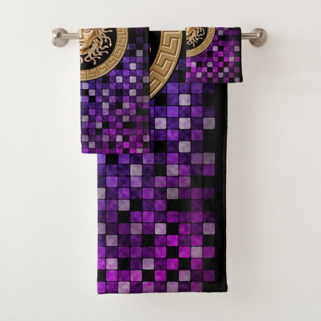 Luxus Medusa Gold Badetuch Set (Insitu)