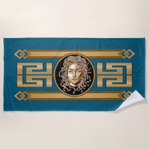 Luxus Medusa Gold Handtuch
