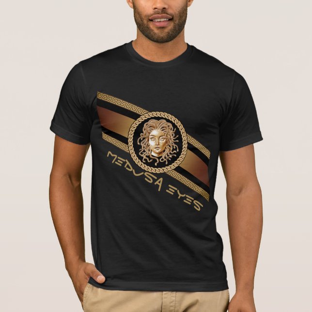 Luxus Medusa Gold T-Shirt (Vorderseite)
