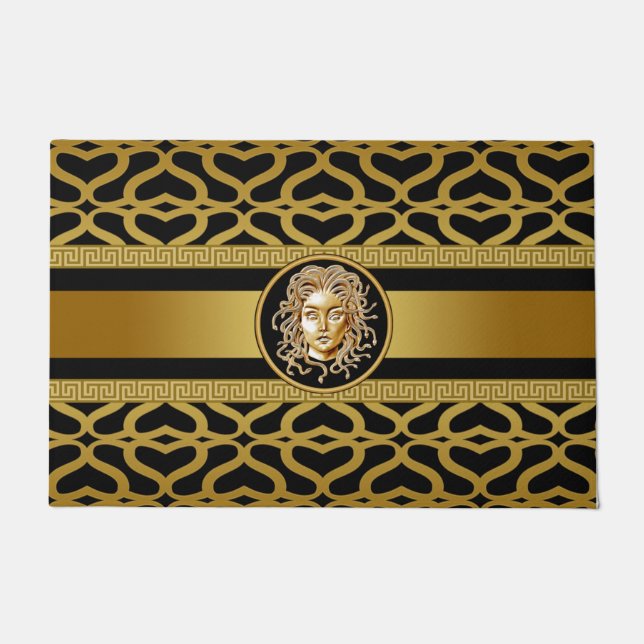 Luxus Medusa Head Gold Fußmatte (Vorderseite)