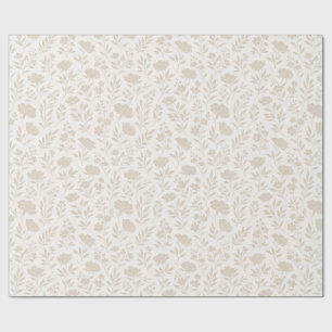 Luxus-Minimal-Botanikmuster Geschenkpapier