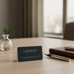 Luxus-Minimalist   Modernes professionelles Tiefna Visitenkarte