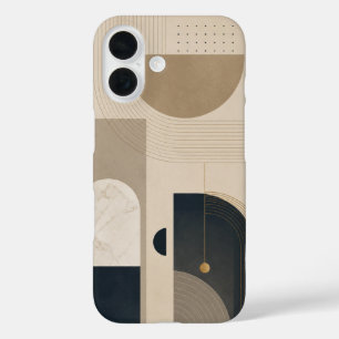 Luxus minimalistisches geometrisches abstraktes De iPhone 16 Hülle