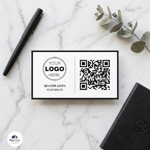 Luxus-Minimalistisches QR-Executive-Design Visitenkarte