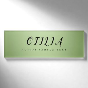 Luxus Mint Green Beauty Salon Mitarbeiter Name Abz Namenschild