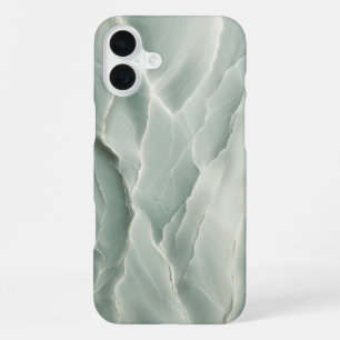 Luxus-Mintgrüner-Onyx-Handyhülle Elegant Leuchtend iPhone 16 Plus Hülle