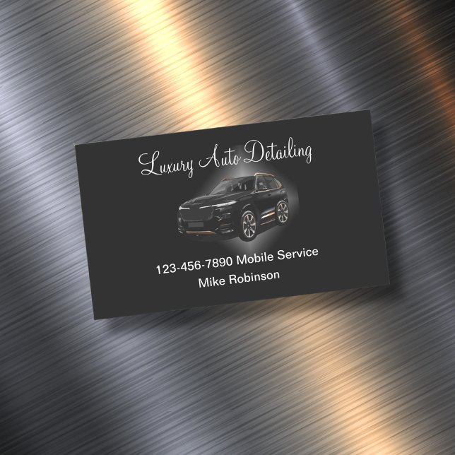 Luxus Mobile Detailing Business Card Magnet (Von Creator hochgeladen)