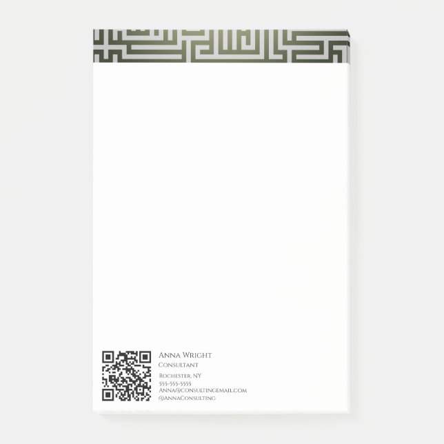 Luxus Modern Geometrisch  Post-it Klebezettel (Vorderseite)