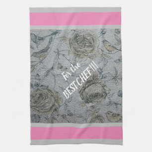 Luxus Moderne Antike Florale Rose Geschirrtuch