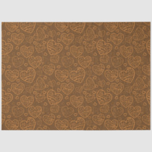 Luxus Moderne Elegante Liebe Goldenes Herz Seidenpapier