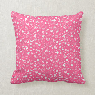 Luxus Moderne Elegante Liebe Rosa Herz Kissen