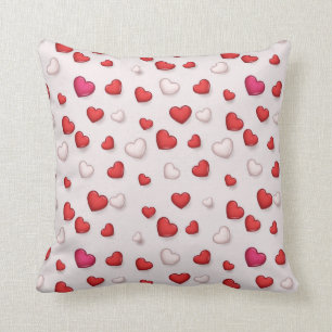 Luxus Moderne Elegante Liebe Rotes Herz Kissen