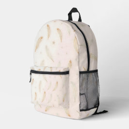 Luxus Moderne Feathers Boho Collection Bedruckter Rucksack