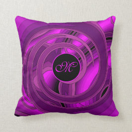 Luxus Moderne Lila Abstrakte Rose Kissen