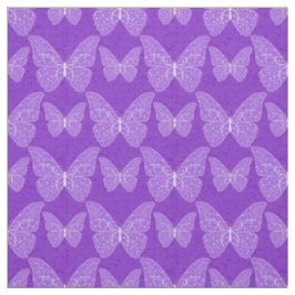 Luxus Moderne Lila Blumen-Schmetterlinge Stoff