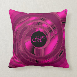 Luxus Moderne rosa Abstrakte florale Rose Kissen